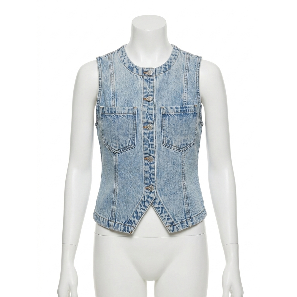 NEW PISTOLA gia denim vest in gaze